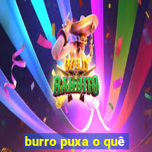 burro puxa o quê