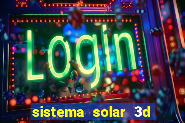 sistema solar 3d em movimento